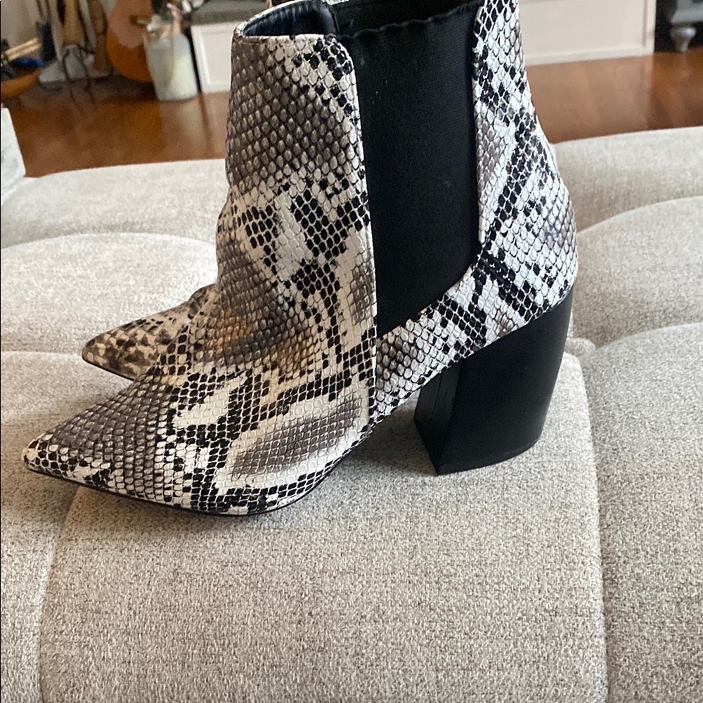 Lulu's Snakeskin Ankle Boots - Picture 5 of 12